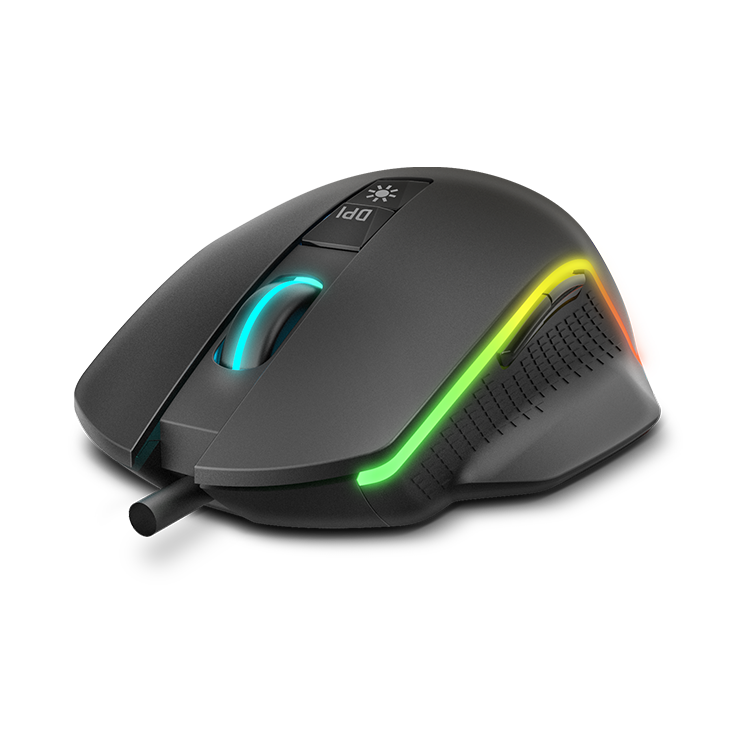  Krom KEOS - Krom Keos - NXKROMKEOS - High Precision Optical  Sensor, 6400 DPI, RGB Rainbow, 7 programmable Buttons, Black : Video Games