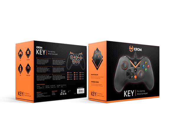 NXKROMKEY gamepad krom key gaming pc-ps3 usb