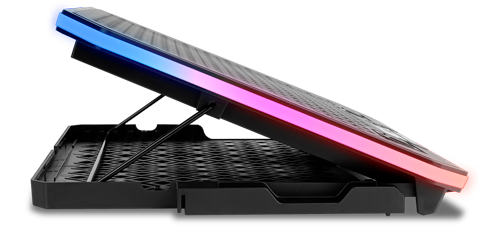Base refrigeradora para portátiles KROM Kooler RGB (10-19) - Versus Gamers
